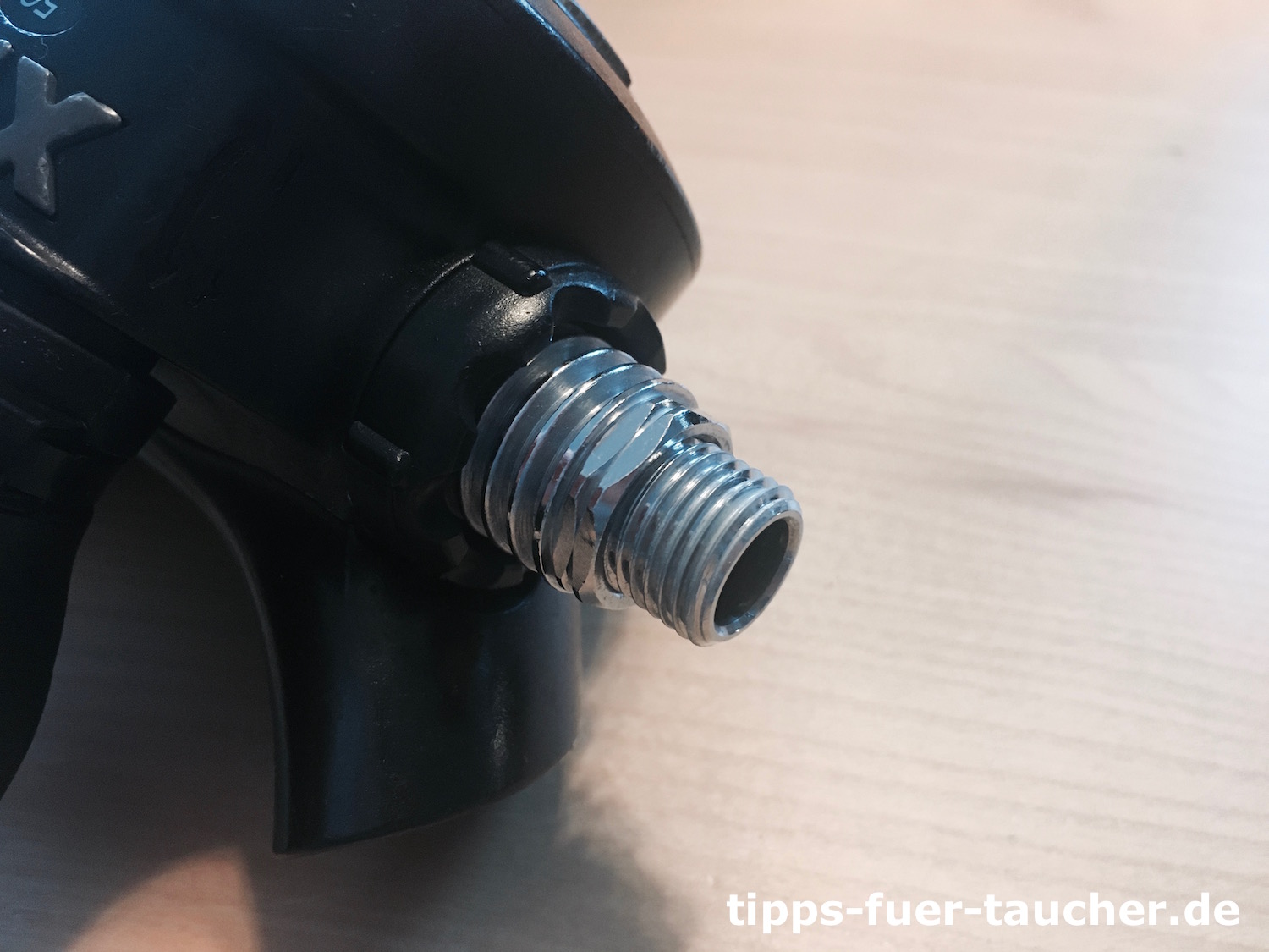 Außengewinde zum Anschluss des MD-Schlauchs